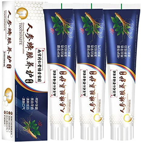 Lose Teeth Care Zahnpasta, Ginseng Propolis Konservation Zahnpasta, Lose Zähne Zahnpasta, Zahnpasta für lose Zähne, Zahnaufhellung frischer Atem (3 Stück)