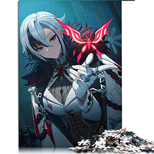 1000 Teile Puzzles Genshin Impact Arlecchino Puzzles für Erwachsene Papppuzzles Tolles Geschenk für Erwachsene (Größe 26x38cm)