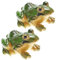 SG Store 2pcs Statue de Grenouille en Résine Sculpture Animale Décor Extérieur Intérieur pour Jardin Patio Cour Micro Fée Ornements de Jardin et Pots de Fleurs