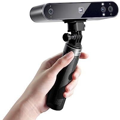 [2023 Upgrade] Revopoint POP 3 Handheld 3D-Scanner für 3D-Drucker mit Farbdaten, 0,05 mm Präzision und einer Scangeschwindigkeit von bis zu 18 FPS, unterstützt Smartphones und Laptops-Standard