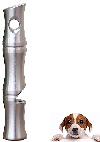 TODREMOU Hundepfeife Rütter Rückruf Metall-Hochfrequenter Ton, Professionelles Hundetraining, Kann Vom Menschlichen Ohr Gehört Werden (Silver X1)