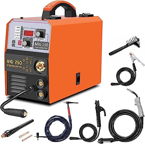 Saldatrice MIG, saldatrice 250A, saldatrice combinata MMA/MIG/LIFT TIG 3 in 1, saldatrice con nucleo di flusso, saldatrice portatile MIG-130, attrezzatura for saldatura mig