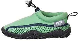 Sterntaler Aquaschuh für Jungen - Badeschuh wasserfest mit Gummi zur Weitenregulierung - Baby Aquaschuhe mit rutschfester Sohle für Badespaß - grün, 20