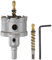 sourcing map Metal Hole Saw Carbide Cutter 48mm / 1.89 Dia for Stainless Steel, Metal, Aluminum Alloy, Copper, Brass, Plastic, with Extra Center Bit