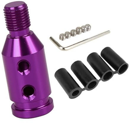A ABSOPRO M12 x 1.25 Gear Shift Knob Adapter Non-Threaded Shifter Purple | Car Gear shift knob adapter, Non-threaded shifter