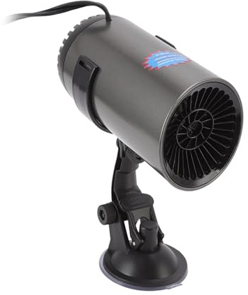 Topyond Auto-Heizung, Schnelles Aufheizen, Tragbarer Zigarettenanzünder, Auto-Defroster, Drehbarer Ständer, 2-in-1-Design, Einfach zu Bedienen Zum Heizen Und Kühlen(12V)