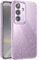 CUZMIGO Glitzernde Schutzhülle für Samsung Galaxy S24 Plus, Niedliche Neonfarbe, Dünn, Stoßfest, Silikon, Weiche TPU-Handyhülle für Damen und Mädchen, Twilight Rose