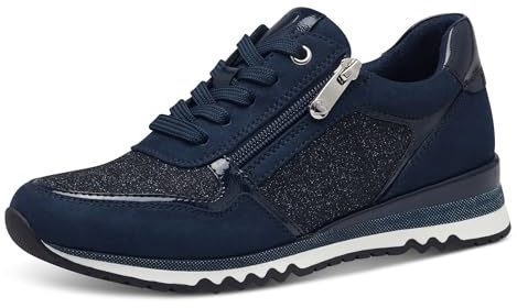 MARCO TOZZI Damen Sneaker weiches Feel Me Wechselfußbett weiches Innenfutter Vegan Modern