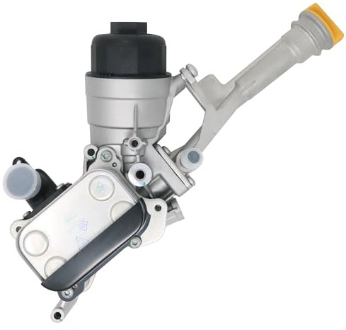 Vinciann Radiatore con filtro olio motore compatibile con codici 55238288 650238 adatto a MiTo 1.3 MultiJet 95CV 09-18 compatibile con Punto III 1.3 D Multijet 84CV 12-24 e altre