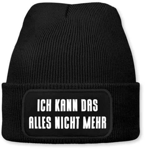 Prozente Momente Ich kann das Alles Nicht mehr - Beanie | Strickmütze | Wollmütze | Beanie mit Druck | lustige Sprüche | Apres-Ski | Winter
