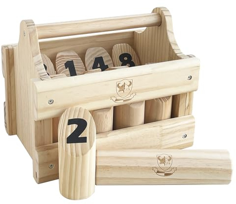 Nummerierte Blockwurfspiele Outdoor Holz Werfen Hof Spiel Stick Holz Spiel Set