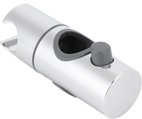 BRIOTA Universal Handbrause Halterung, Duschhalterung ohne Bohren, Duschkopf Halterungen Kompatibel mit 25mm Duschstangen, 360° Drehbar, Einfache Installation, ABS Chrom