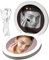 UV Camera for Testing Sunscreen | Compact Makeup Mirror | External Battery Foldable UV Camera with Dimmable LED Light for Travel, Home, Dressing Table, Sall