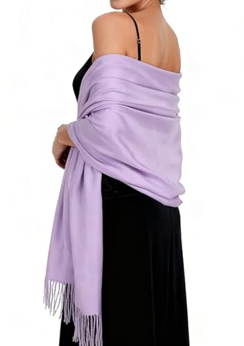 EASE LEAP Elegant Solid Color Pashmina Shawls and Wraps for Women Wedding ladies Large Soft Winter Warmth scarves