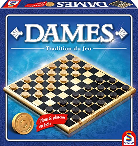 Schmidt – 88104 – Brettspiel – Dame, Holz, Traditionell