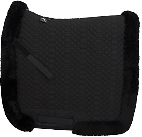Engel Reitsport SCHABRA3-D-SCH-SCH Lammfell Dressur Schabracke