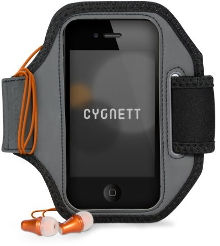 Cygnett Action Armband Case for Apple iPhone 5 & 5s/iPad 5 - Made from Neoprene in Black with Strap