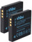 vhbw 2x batteria compatibile con Panasonic Lumix DMC-FS20, DMC-FS3, DMC-FX33, DMC-FX35, DMC-FS5, DMC-FX30 fotocamera (600mAh, 3,6V, Li-Ion)