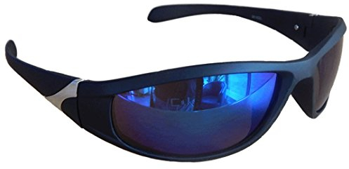 Gil SSC Matrix Sportbrille Sonnenbrille Blau verspiegelt Fahrradbrille Snowboardbrille Motorradbrille (blau verspiegelt)