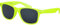 Balinco Lunettes de soleil UV400 CAT 3 CE Rubber - avec charnière à ressort pour femmes et hommes (jaune fluo - smoke)