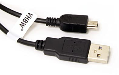 vhbw Cable datos, cable de carga USB mini 1,0 m compatible con Gopro HD Hero 1, Hero 2, Hero 3, Hero 4