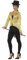 Smiffys Pailletten-Frackjacke, Gold, Damen