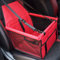 GUOYI® Wasserdicht Atmungsaktiv Haustier Auto Matte - Sicherheit Doppelt Schicht Verdickt Tragen Tasche Reisen Kissen (Rot)
