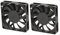 Set of 2 x silent fans, 40 mm x 40 mm x 10 mm, DC 12 V 0.06 A, 2 pin power connection SET - 2x 50/50/10