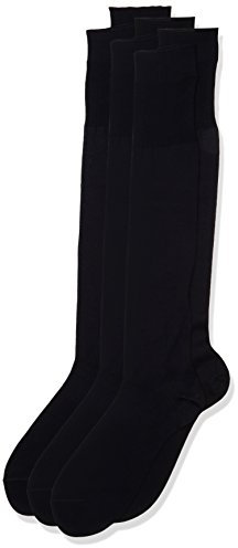 Pompea Scozia Calze al Ginocchio, Blu (Navy 1556), 44/45 (Taglia Produttore:12/12.5) (Pacco da 6) Uomo