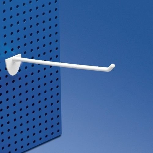 Displayshop 50 Ganchos de Plástico para Panel Perforado, Longitud 20 cm