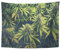 Emvency Tapisseriedruck, 152,4 x 203,2 cm, Grünes Unkraut Cannabis Knospe Marihuana Sativa Hanf Indica Grow Farm Wandbehänge Heimdekoration