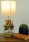 GURU SHOP Tischleuchte/Tischlampe Bilbao, Treibholz, Baumwolle, in Bali Handgemacht aus Naturmaterial - Modell Bilbao, 50x15x15 cm