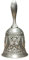 Belons Clochette élégante en alliage de zinc - Cloche de table - Sonnette de table - Sonnette de table - Cloche de réception - Cloche d'école - Cloche de Noël