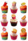 29 Stand Up Fast Junk Food Burger Pizza Chips Hotdog Ice Cream Themed Edible Wafer paper Cake Toppers Decorations