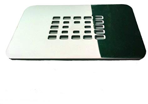 Rejilla cuadrada de 13 X 13 cm en acero inoxidable compatible con los modelos de plato de ducha Terran (Roca) y Legacy (Leroy Merlin)