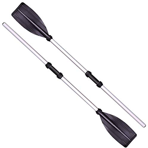Stecto 2 Stück, 126 cm, Kajak-Paddel aus Aluminiumlegierung, abnehmbar, längenverstellbar, leicht, professionell, für Schlauchboot, Schlauchboot