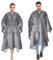 Catalonia Classy Sherpa Poncho Decke Superweiche Bequeme Plüsch tragbare Fleecedecke für Erwachsene Frauen Männer Kinder Wickelhülle drinnen oder draußen, 200 x 140 cm, Grau