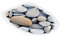 Autocollant mural en vinyle pour abattant de WC Motif galets naturels