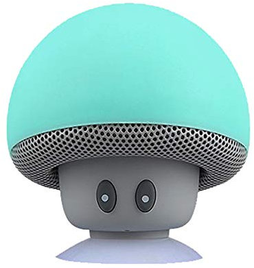 LXLTLB Subwoofer Caisson de Basses Technologie Bluetooth 4.0 pour Smartphone, 3 Heures de Lecture, Le Fond Adopte Une Conception à Ventouse, Coque en Silicone Souple, Joli Haut-Parleur,Vert