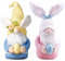 Fossen Ostern Deko Wichtel, 2 STK Ostern Hase Tomte Gnom Tischdekoration Basteln Wichtel Deko für Kinder Familie Festliche Innen Draußen