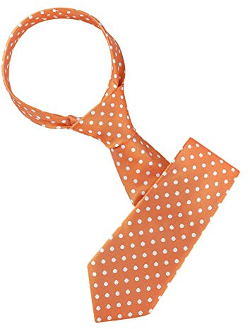 Allegra K Herren Klassische Formelle Polka Dots Self Tie Krawatte Orange 145 cm