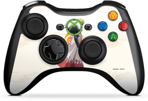 DeinDesign Skin kompatibel mit Microsoft Xbox 360 Controller Folie Sticker Naruto Shippuden Hokage Offizielles Lizenzprodukt