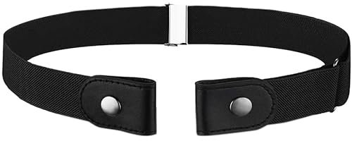 GHEART Ceinture Sans Boucle, Ceinture Élastique Invisible, Ceinture Ajustable Sans Boucle, pour Jeans Pantalons Jupes-Elastique Réglable pour Femme