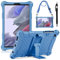 KATUMO Bambini Cover per Samsung Galaxy Tab A7 Lite 8,7 Pollici 2021 (SM-T227, SM-T225, SM-T220) Silicone Custodia Protettiva Antiurto con Cordino e Penna Stilo, Cover Morbida per A7 lite