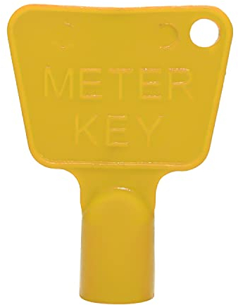 SUL Meter Box Key - Gas Meter Key - Plastic Utility Key - Meter Cupboard Key - Triangle Key - Electric Meter Key - Triangle Socket Spanner Key - 2 Pack (Yellow)