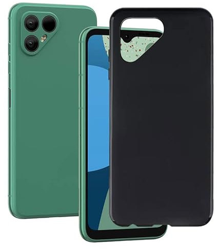 KJYF Hülle für Fairphone 4 (6.3), Schwarz Ultra Dünn Weiche Silikon Case, Stoßfest Gefrostet TPU Tasche Cover, Anti-Kratzer Schutzhülle für Fairphone 4 - Einfach