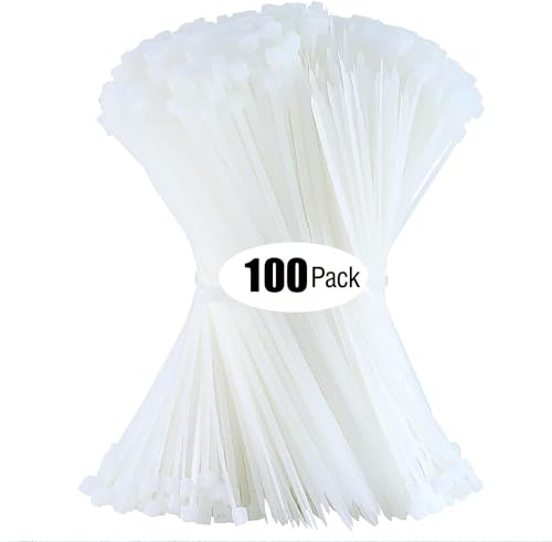 Kabelbinder, WLEAD 100 Stück Nylon Kabelbinder,300 mm x 3,6 mm Schwarz Zugfestigkeit 18kg,Selbstsicherndes Multifunktionale für Zur Ordnung von Kabeln, Gartenarbeit, Hause, im Büro, der Garage
