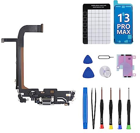 CYKJGS for iPhone 13 Pro Max Charging Port Replacement OEM Headphone Port