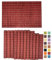 ANDSTAR Set mit 24 Bambus-Tischsets, 45 x 30 cm, Sushi-Rollmatte, japanischer Stil, Bambusmatte, natürliche Platzsets, waschbar, hitzebeständig, Tischmatten für Abendessen, Esstisch, Hochzeitsfeiern