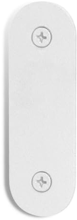 White Metal Doorbell Blanking Plate, Outdoor Cover for Old Doorbell Holes | Hides Unused Doorbell Button Openings and Old Wall Holes for a Clean Exterior Finish while Helping Keep Out Dust and Debris